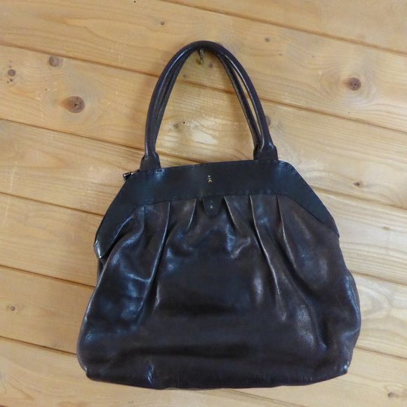 Henry Beguelin Brown Doctor Two Way Bag Handbag Convertible Shoulder Leather - Picture 1 of 12